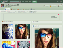 Tablet Screenshot of friendly-mushroom00.deviantart.com