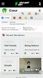 Mobile Screenshot of icoeur.deviantart.com