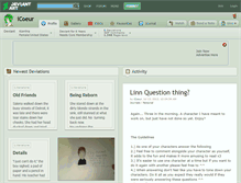Tablet Screenshot of icoeur.deviantart.com