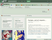 Tablet Screenshot of bentarrow.deviantart.com