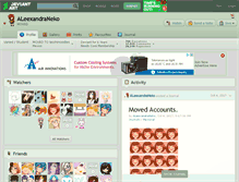 Tablet Screenshot of aleexandraneko.deviantart.com
