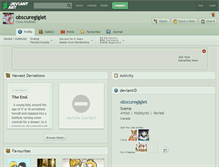 Tablet Screenshot of obscuregiglet.deviantart.com