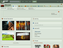 Tablet Screenshot of cthoward.deviantart.com