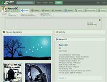 Tablet Screenshot of kaoru-dc.deviantart.com