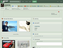 Tablet Screenshot of cezaroso.deviantart.com