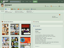 Tablet Screenshot of dadesigner.deviantart.com