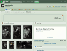 Tablet Screenshot of kamilsmala.deviantart.com