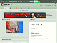 Tablet Screenshot of aliceblackcat.deviantart.com