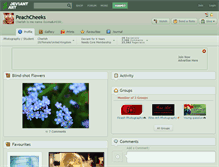 Tablet Screenshot of peachcheeks.deviantart.com