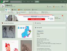 Tablet Screenshot of 13dawn13.deviantart.com