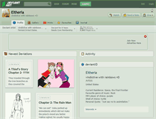 Tablet Screenshot of eltheria.deviantart.com