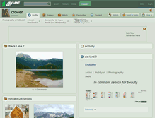 Tablet Screenshot of crowen.deviantart.com