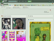Tablet Screenshot of plumfit.deviantart.com