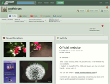 Tablet Screenshot of coldfish-san.deviantart.com