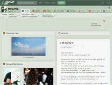 Tablet Screenshot of melaenia.deviantart.com