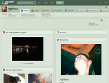 Tablet Screenshot of nightbox.deviantart.com