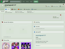 Tablet Screenshot of amazingmatt137.deviantart.com