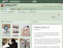 Tablet Screenshot of challengeaccepted.deviantart.com