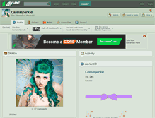 Tablet Screenshot of cassiasparkle.deviantart.com