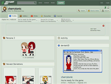 Tablet Screenshot of cherrytonic.deviantart.com