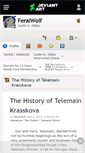 Mobile Screenshot of feralwolf.deviantart.com