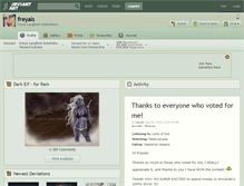 Tablet Screenshot of freyals.deviantart.com