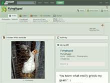 Tablet Screenshot of flyinglilypad.deviantart.com