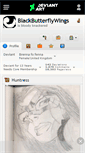Mobile Screenshot of blackbutterflywings.deviantart.com
