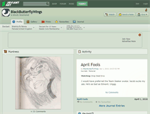 Tablet Screenshot of blackbutterflywings.deviantart.com