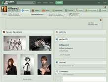 Tablet Screenshot of killianred.deviantart.com