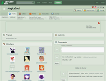 Tablet Screenshot of magicasoul.deviantart.com