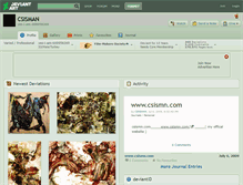 Tablet Screenshot of csisman.deviantart.com