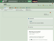 Tablet Screenshot of lorili.deviantart.com