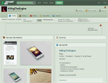 Tablet Screenshot of killingtheengine.deviantart.com