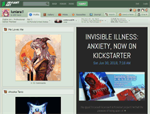 Tablet Screenshot of luniara.deviantart.com