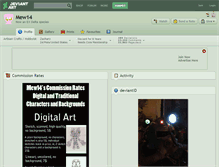 Tablet Screenshot of mew14.deviantart.com