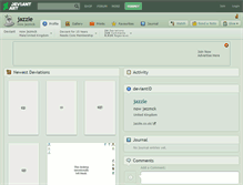 Tablet Screenshot of jazzle.deviantart.com