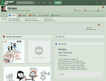 Tablet Screenshot of deanplz.deviantart.com
