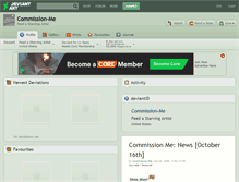 Tablet Screenshot of commission-me.deviantart.com