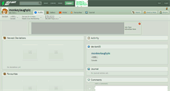 Desktop Screenshot of monkeylaughplz.deviantart.com