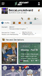 Mobile Screenshot of beccaluvsjedward.deviantart.com