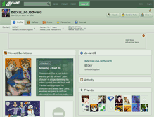 Tablet Screenshot of beccaluvsjedward.deviantart.com