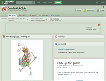 Tablet Screenshot of gemfoobobclub.deviantart.com