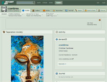 Tablet Screenshot of ccambrea.deviantart.com