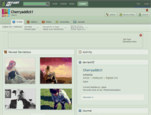 Tablet Screenshot of cherryaddict1.deviantart.com
