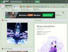 Tablet Screenshot of celestynn.deviantart.com