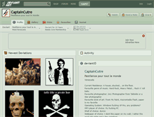 Tablet Screenshot of captaincutre.deviantart.com