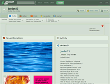 Tablet Screenshot of jordan13.deviantart.com
