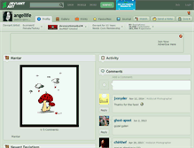 Tablet Screenshot of angellife.deviantart.com