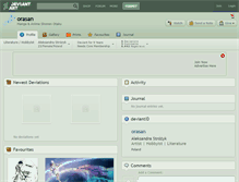 Tablet Screenshot of orasan.deviantart.com